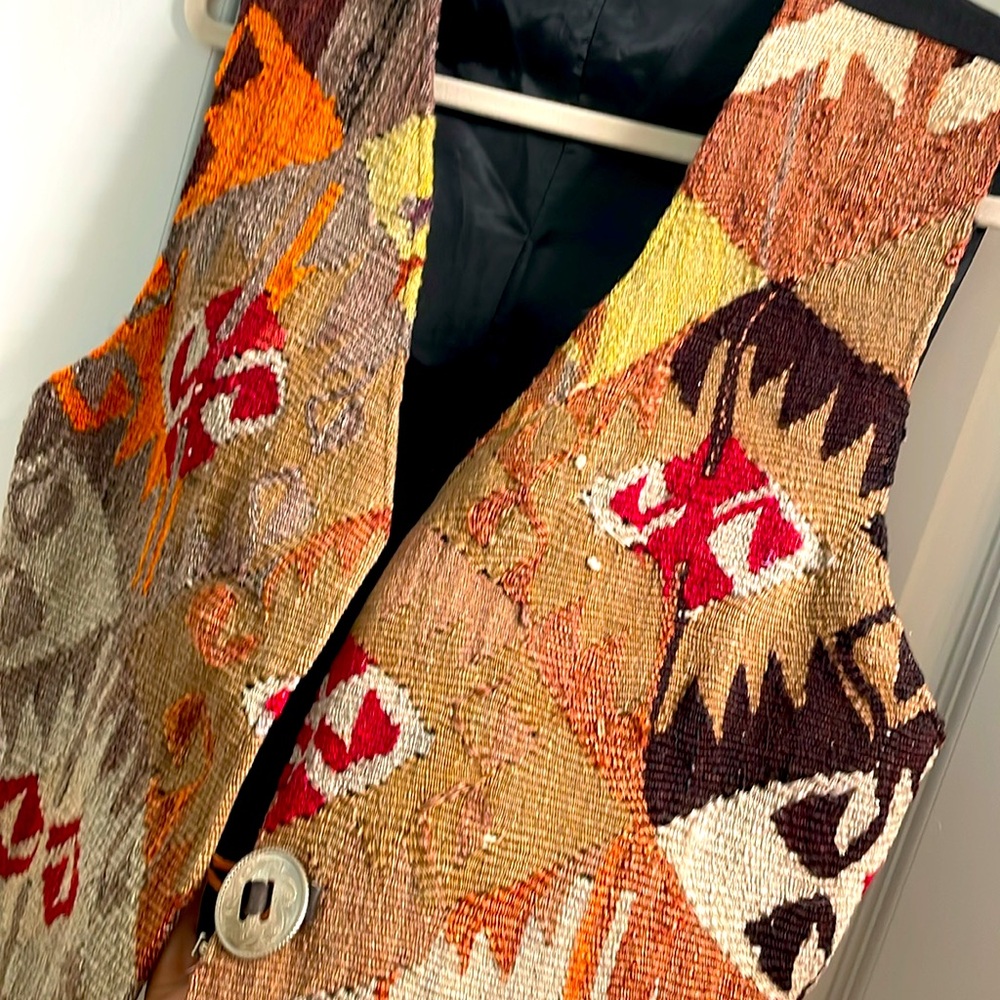 Western Tapestry wool vest by Matt Camron - Picture 6 of 10